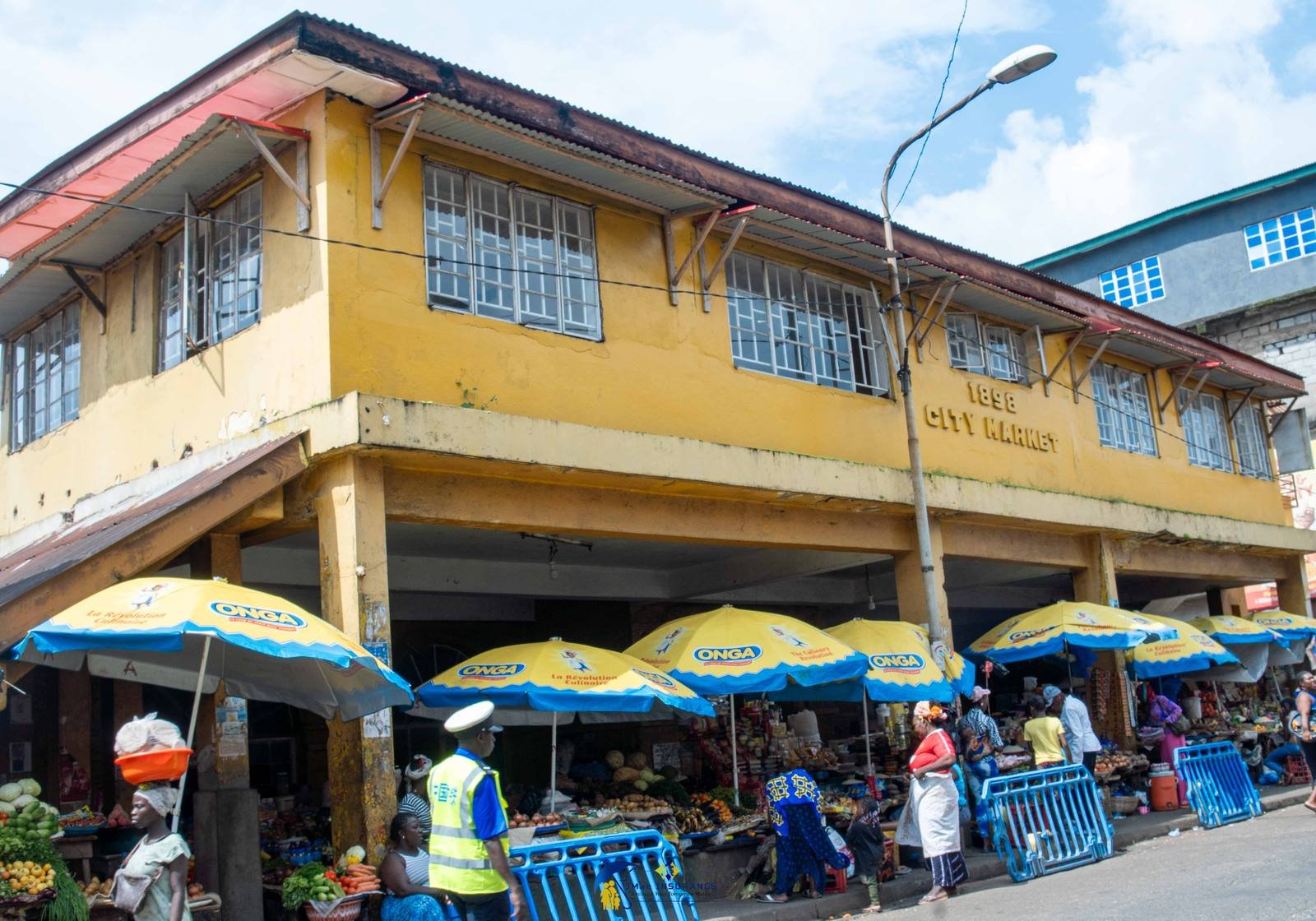 Kroo Town Road Market on the morning of the draw.