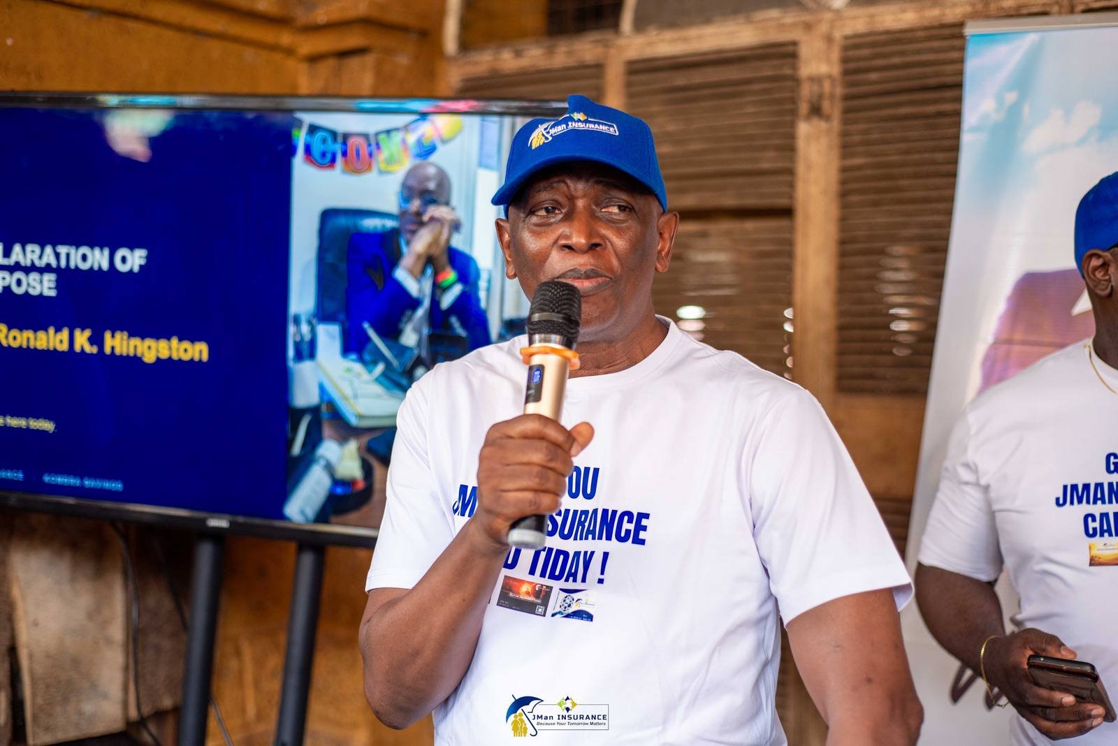 Ronald K. Hingston, Managing Director, declares the purpose of the day.